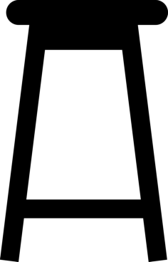Kitchen Chair Sticker Svg Vector, Free Vectors File